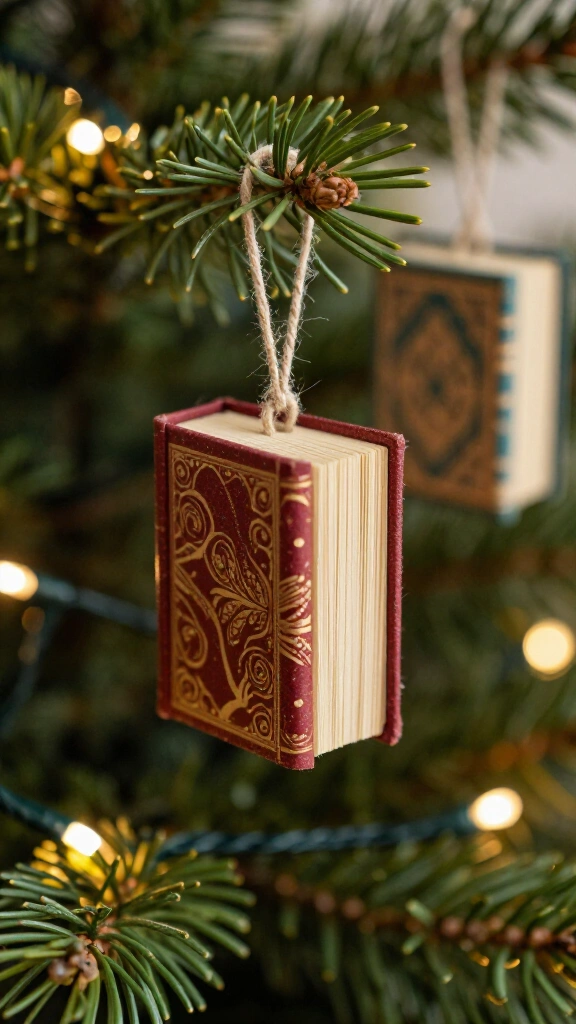 Miniature Book Tree Ornaments