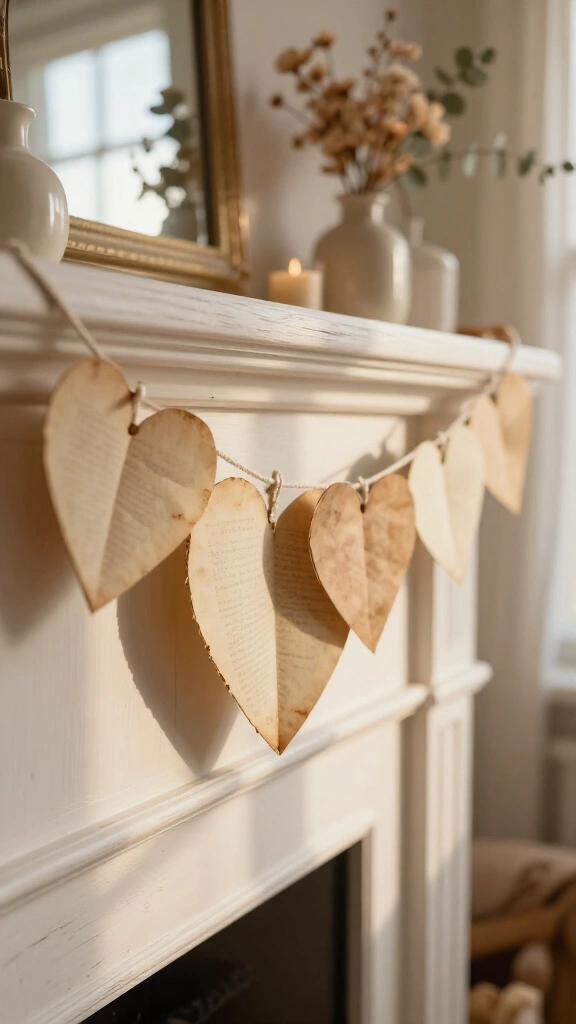 Romantic Paper Heart Garland