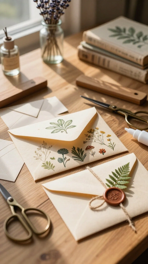 Vintage Book Page Envelopes