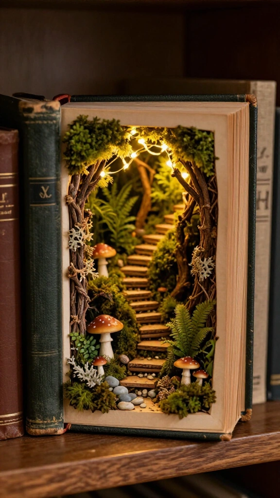 Miniature Fairy Garden Book Nook