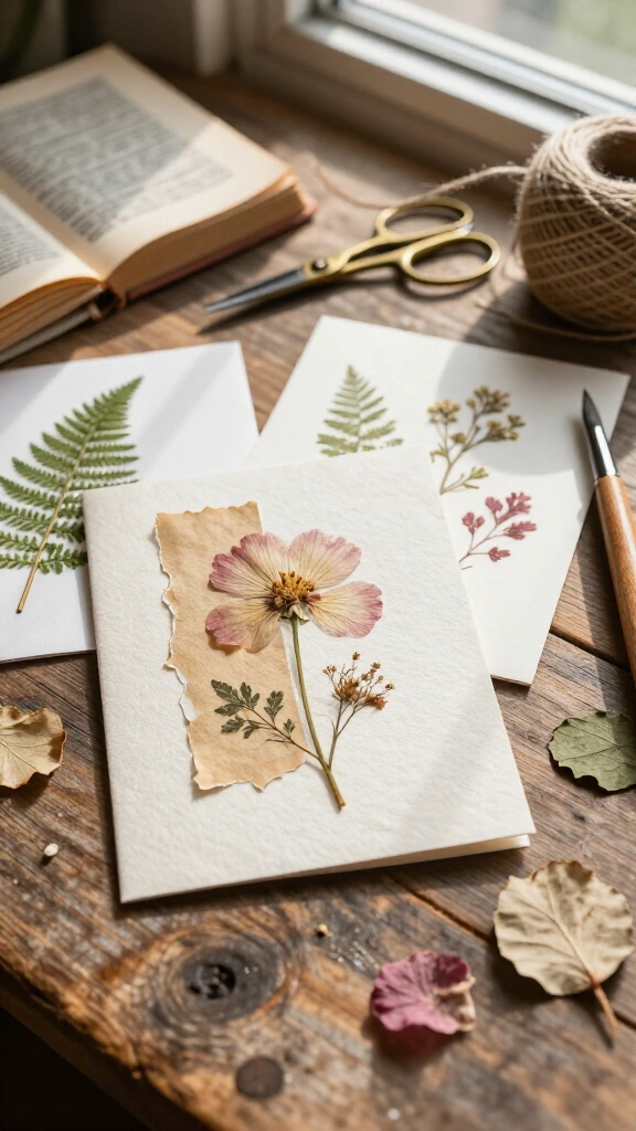 Botanical Book Page Greeting Cards