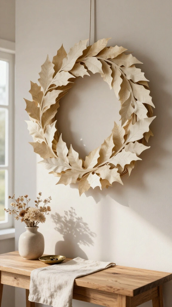 Paper Strip Botanical Wreath