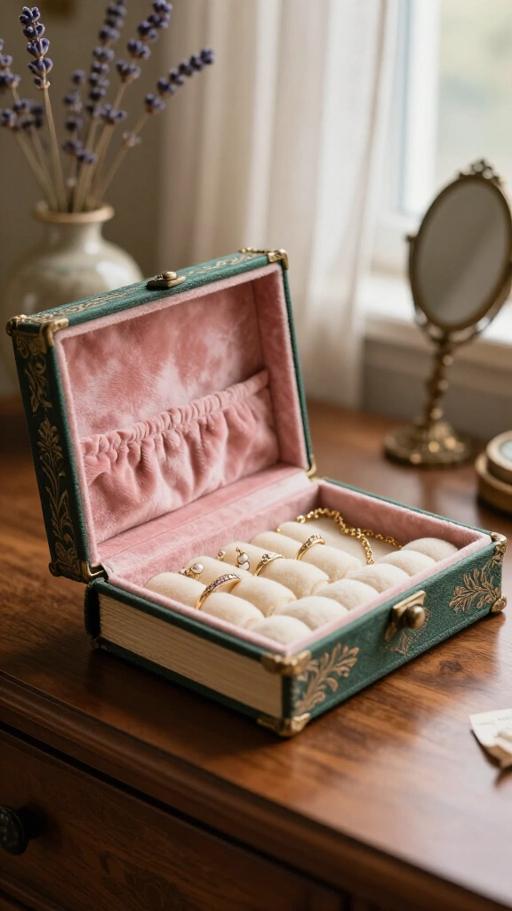 Hardcover Keepsake Jewelry Box