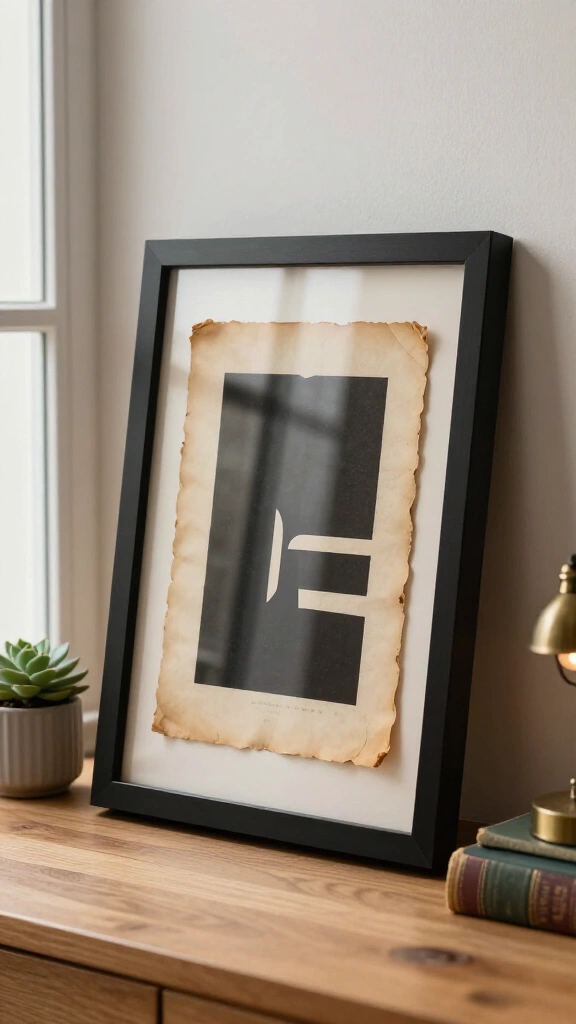 Framed Typography Quote Art