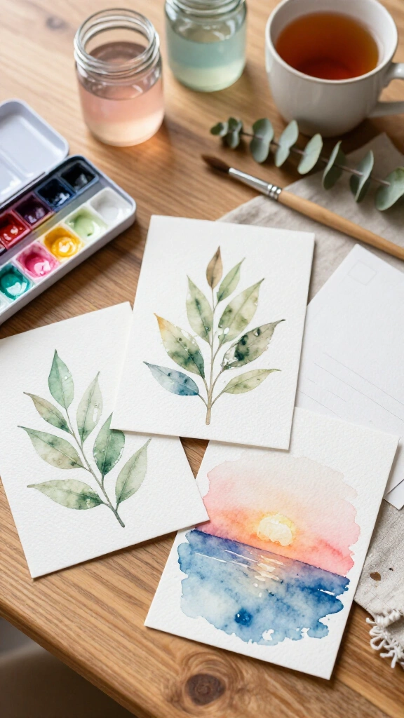 Watercolor Postcards