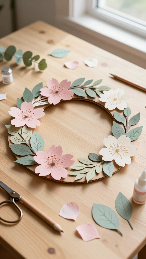 Modular Floral Paper Wreath Kits
