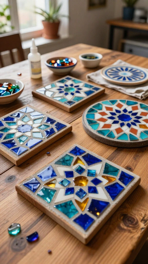 Moroccan-Style Mosaic Coasters