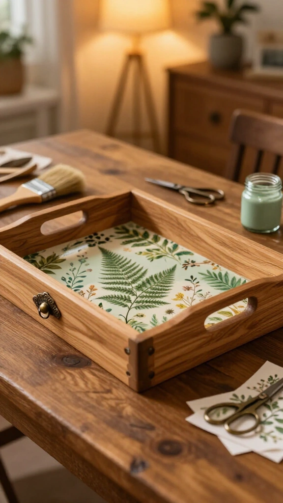 Decoupage Wooden Trays
