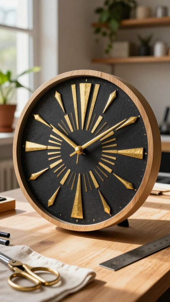 Art Deco Paper Wall Clock Faces