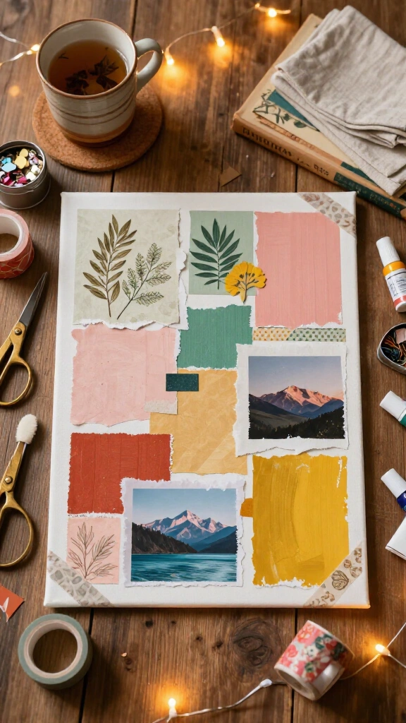 Vision Board Collage Canvases