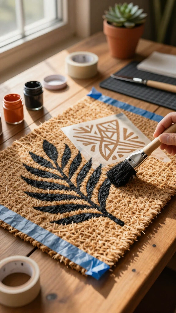 Custom Stenciled Welcome Doormats