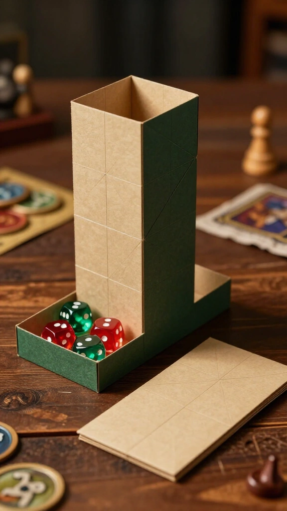 Foldable Board Game Dice Towers