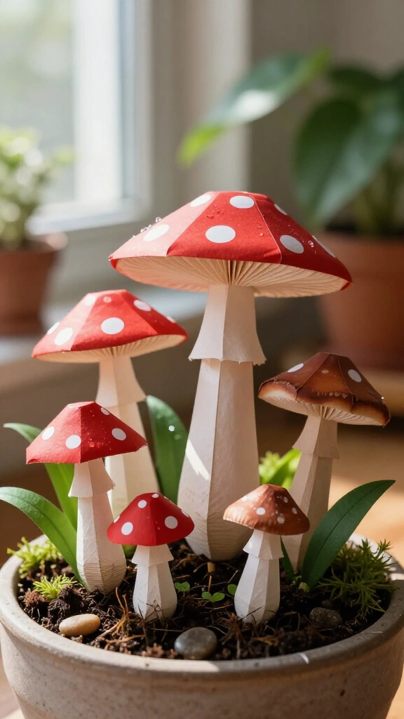 Whimsical Mushroom Garden Stakes