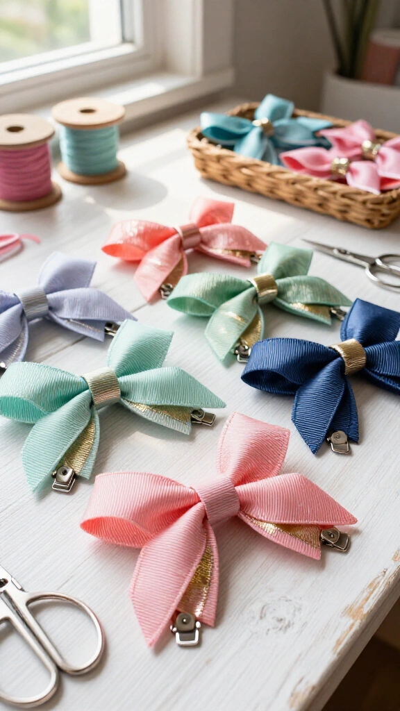 Layered boutique hair bows