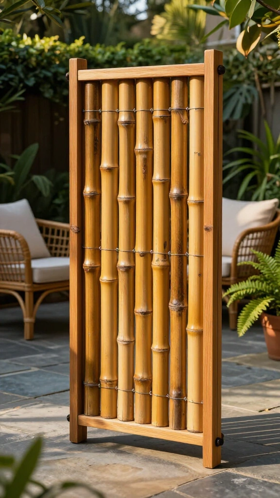 Natural Bamboo Privacy Screen