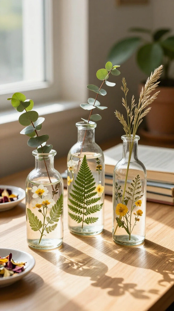 Pressed Botanical Specimen Vases