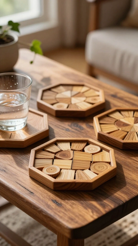 Rustic Bamboo Coasters