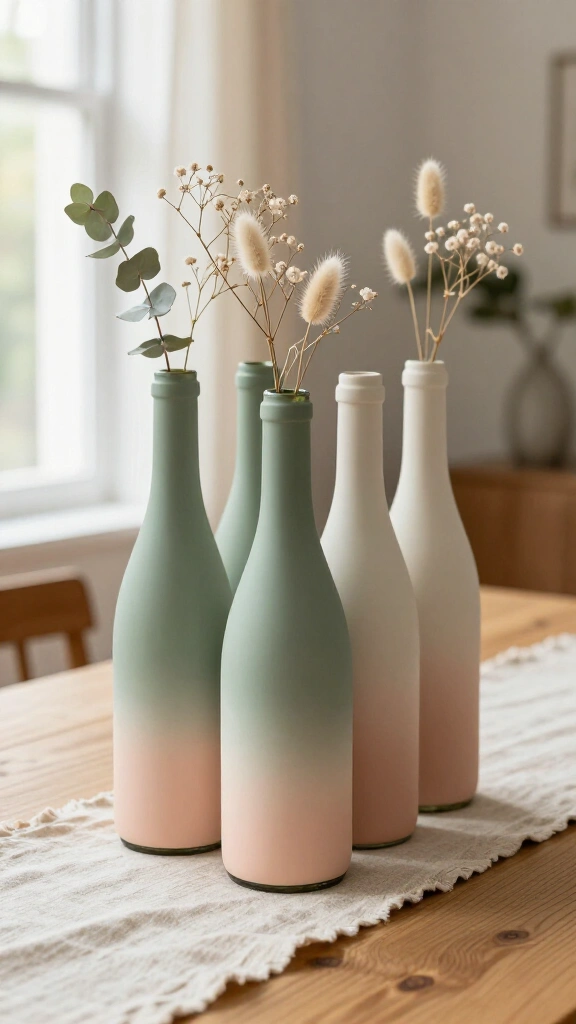 Painted Ombré Centerpieces