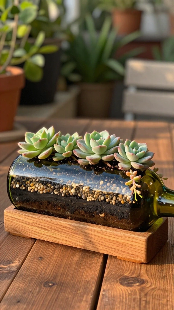 Horizontal Succulent Planters