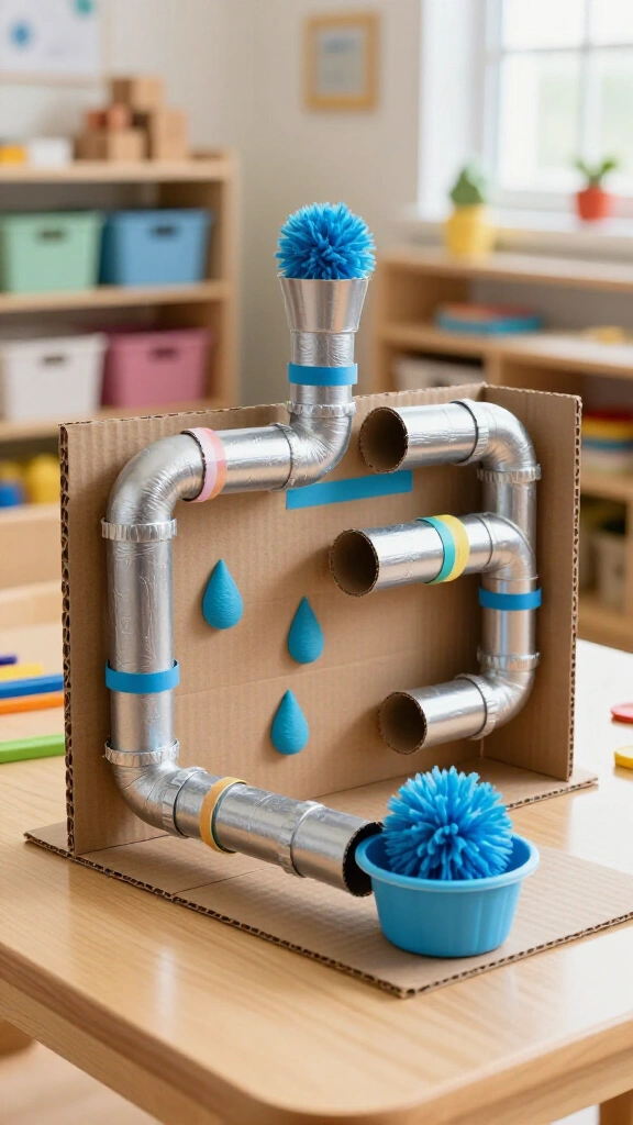 Plumber Cardboard Pipe Maze