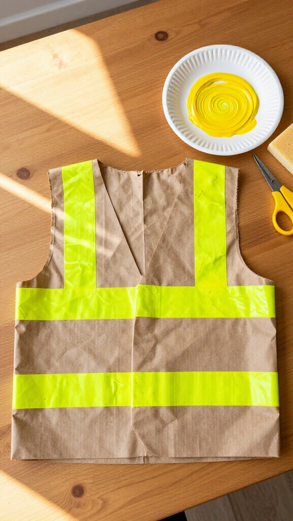Crossing Guard Handprint Vest