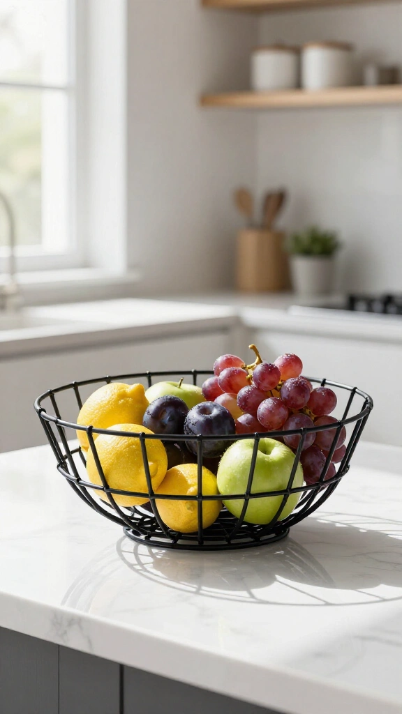 Architectural Wire Fruit Basket