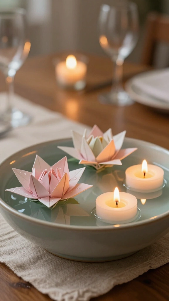 Crisp Origami Lotus Lilies