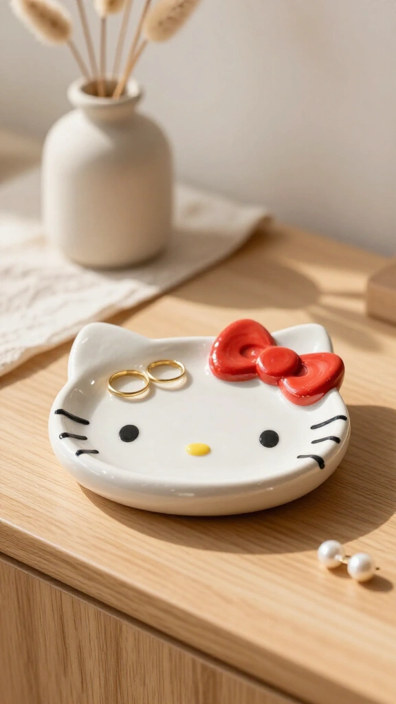 Air-dry clay trinket dish