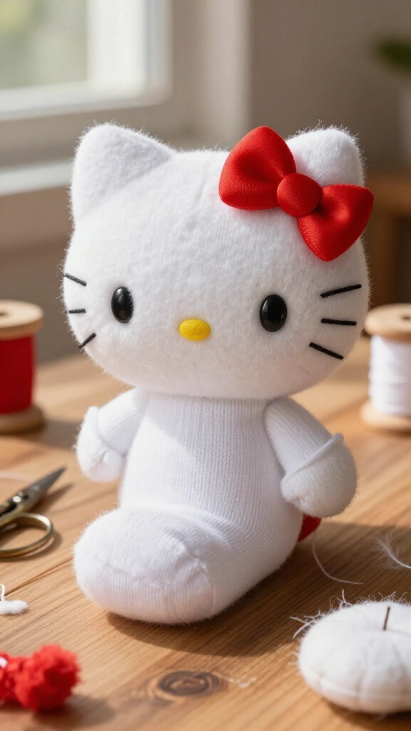 Hello Kitty sock plushie