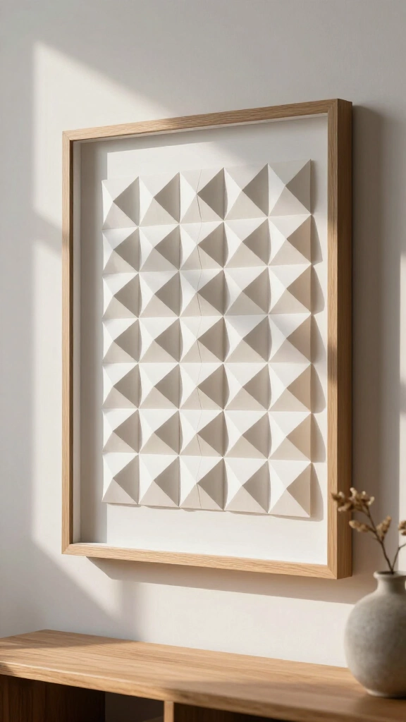 3D Origami Geometric Wall Art