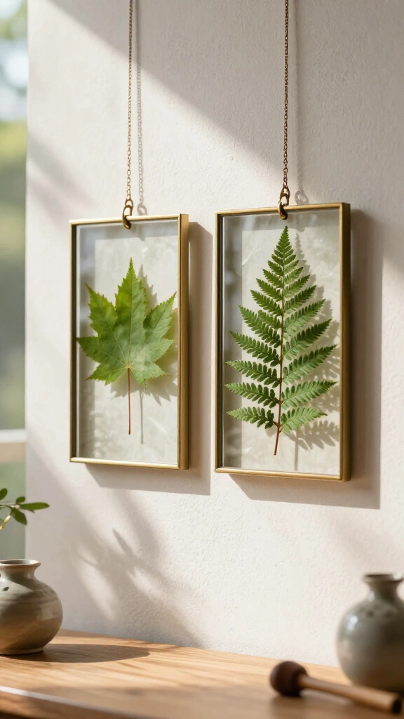 Pressed Botanical Floating Glass Frames
