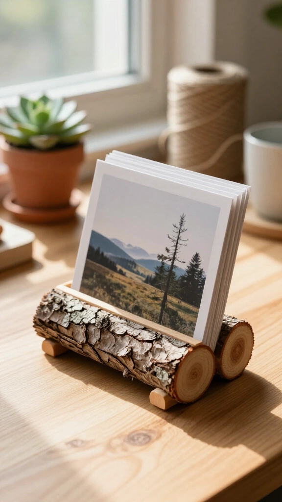 Rustic Branch Desktop Photo Holders