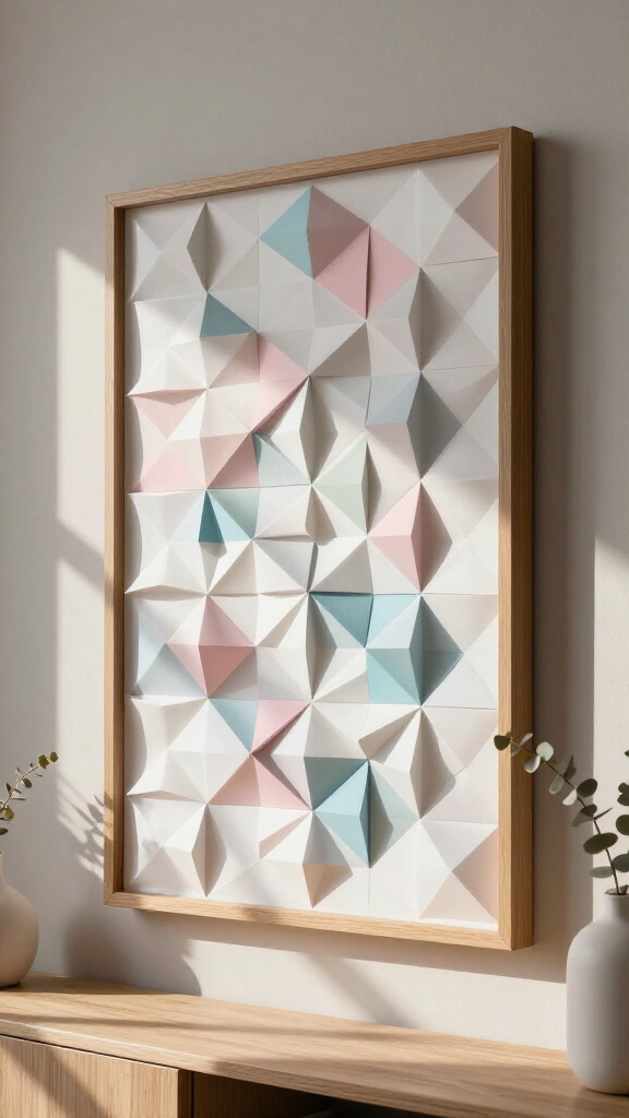3D Geometric Wall Art Panels