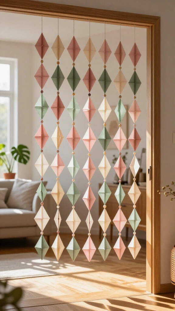 Modern Paper Diamond Curtains