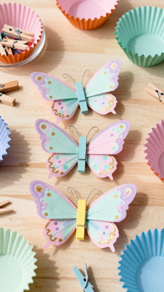 Ruffled cupcake liner insects