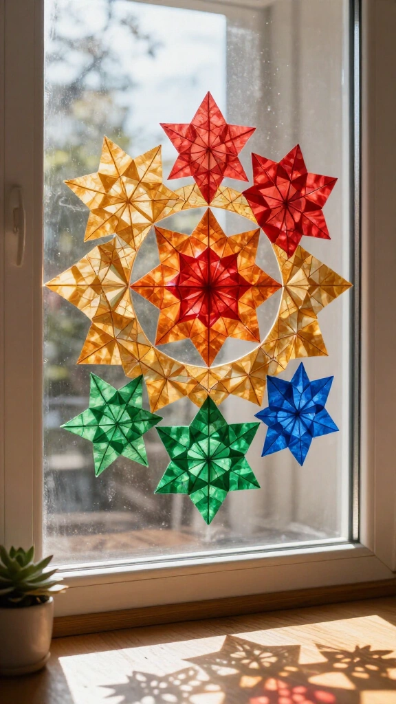 Origami Window Sun Catchers