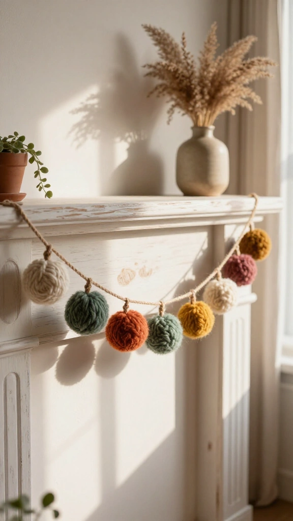 Boho Chic Pom Pom Garland