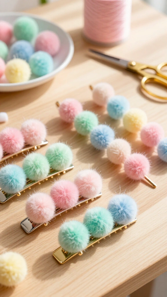 Pom Pom Hair Accessories