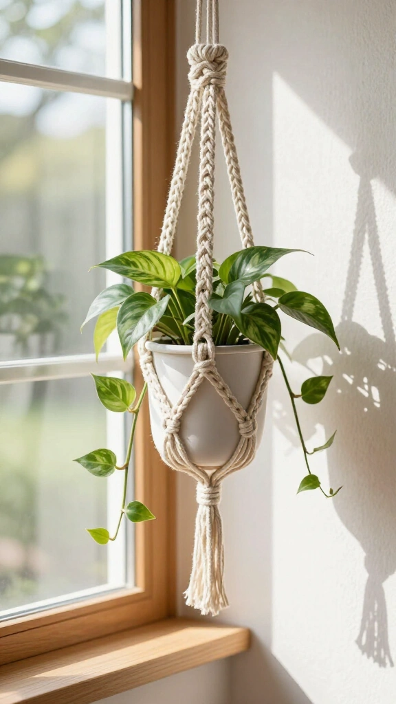 Minimalist Macrame Plant Hangers