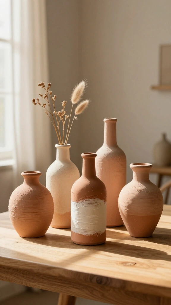 Terracotta Painted Glassware