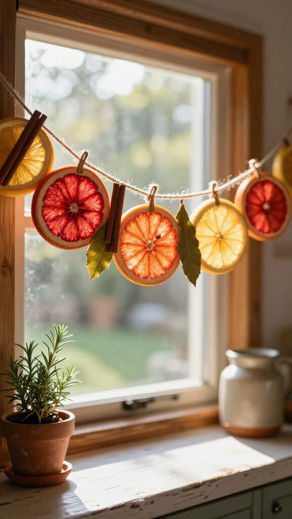 Dried Citrus Hanging Wall Banners