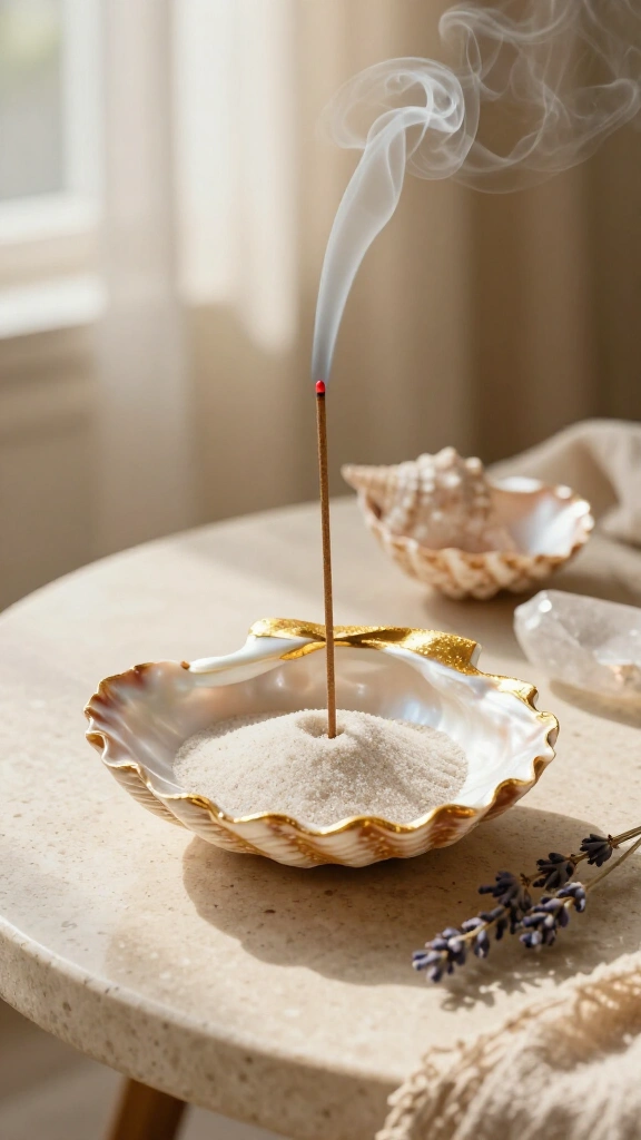 DIY Seashell Incense Burners