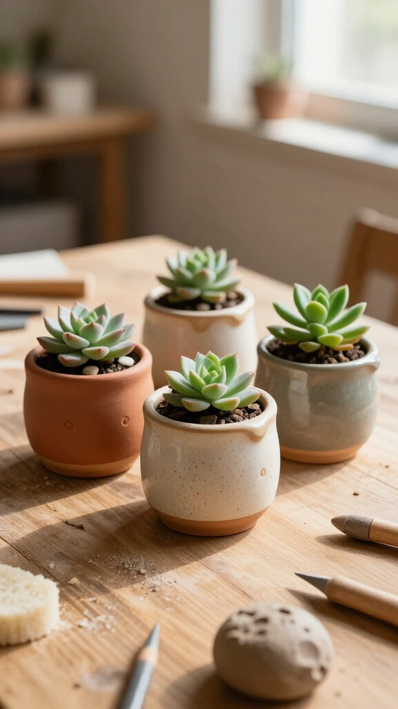 Pinch Pot Succulent Planters