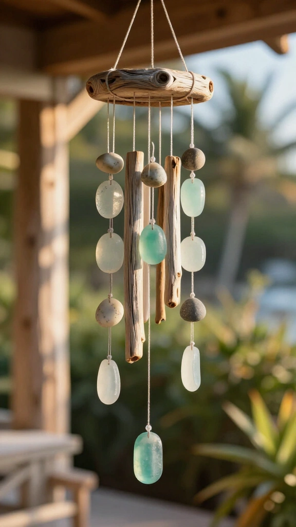 Rustic Driftwood Wind Chime