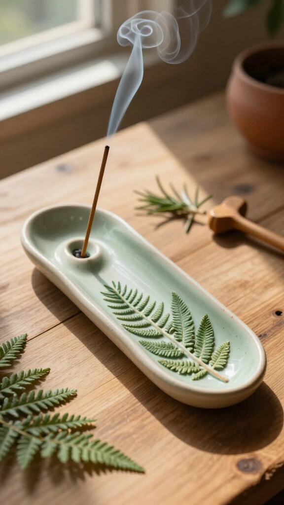 Botanical Impression Incense Holder