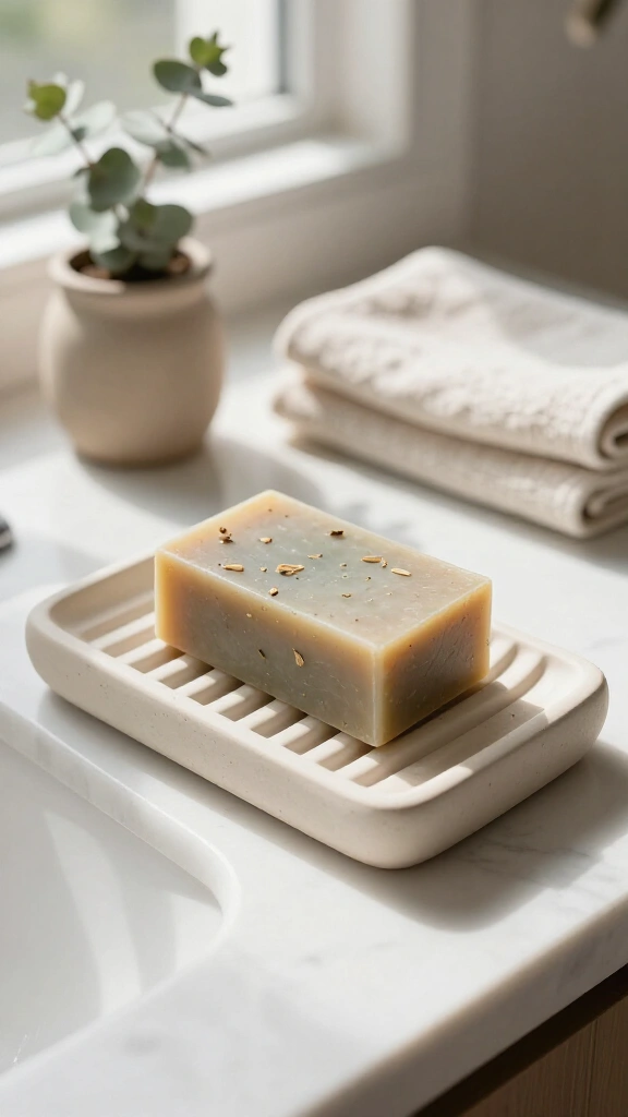 Minimalist Ribbed Soap Dish
