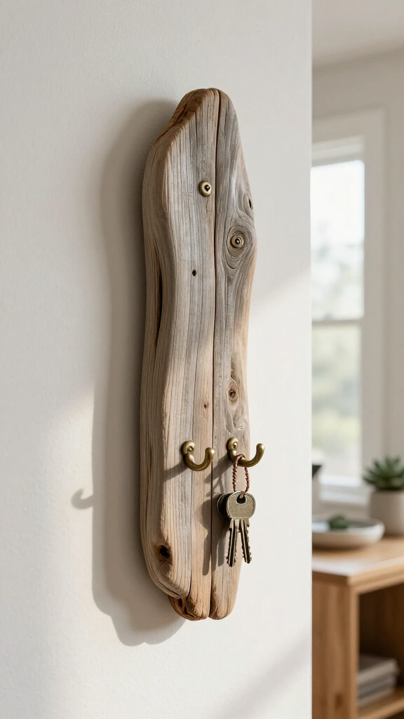 Driftwood Key Hook Board
