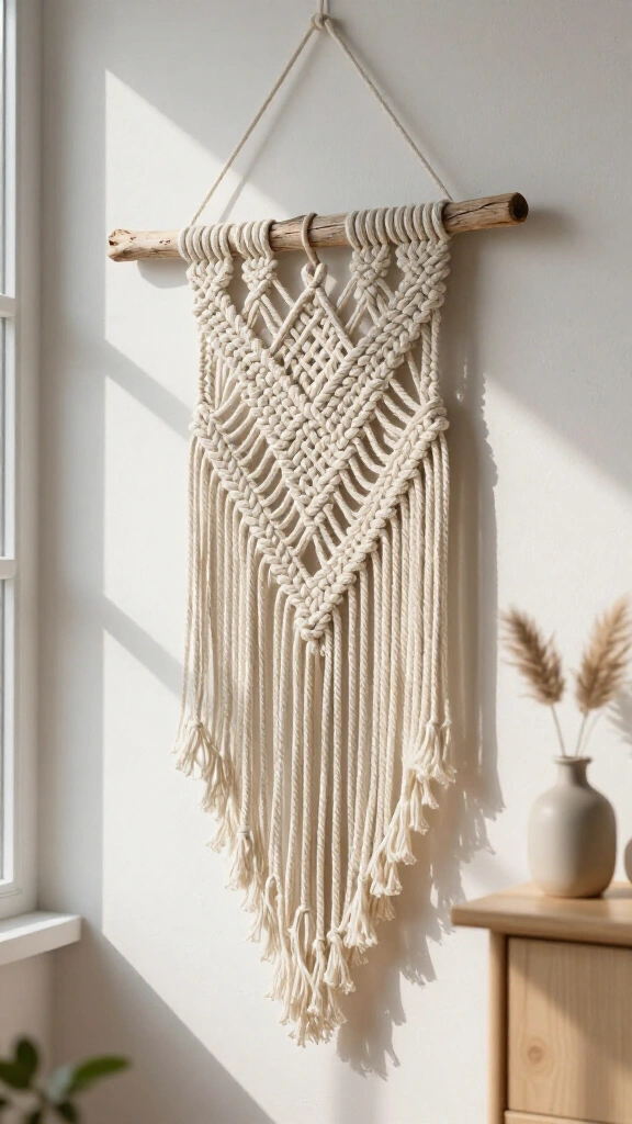 Macramé and Driftwood Wall Hanging