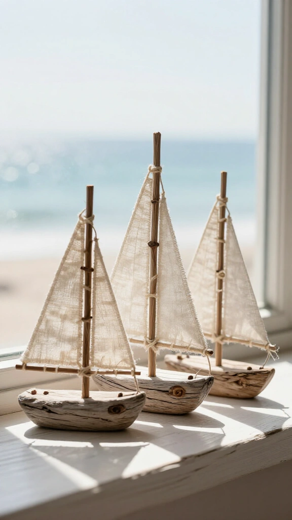 Driftwood Sailboat Sculptures