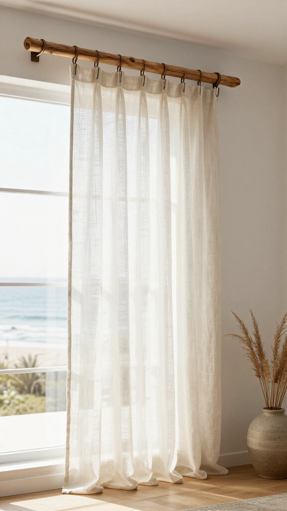 Beachy Driftwood Curtain Rod